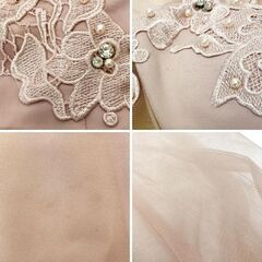 【AngelR / エンジェルアール】フラワーレースパールチェーンロングスリーブタイトマイクロミニドレス キャバドレスの画像