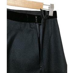 【美品】ROPE フレア ベロアスカート 裏地付き ブラック 36(Ｓ～M相当)の画像