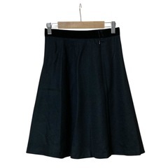 【美品】ROPE フレア ベロアスカート 裏地付き ブラック 36(Ｓ～M相当)の画像