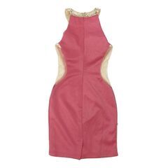 【AngelR / エンジェルアール】デコルテバストスパンコールパールビジューアシンメトリータイトミニドレス キャバドレスの画像