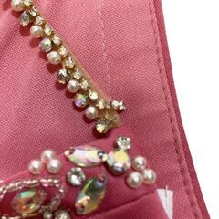 【AngelR / エンジェルアール】デコルテバストスパンコールパールビジューアシンメトリータイトミニドレス キャバドレスの画像