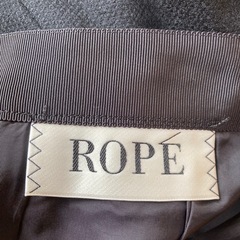 【美品】ROPE フレア ベロアスカート 裏地付き ブラック 36(Ｓ～M相当)の画像
