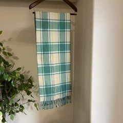 パーソンズ⭐︎緑　チェックマフラーの画像