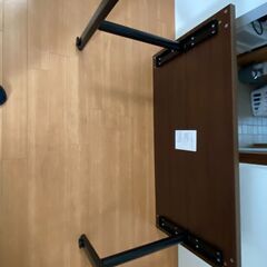 デスク／ダイニング昇降式　2025年4月購入（新品価格 15,000円）　横118cm×奥行き59cm×高さ41.5～85.5cmの画像