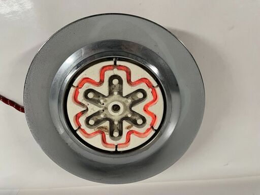 NATIONAL ナショナル 電気コンロ 600W（3段切り替え） 丸型 NK-682 昭和レトロ