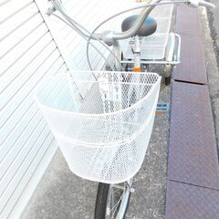 【JM908保管M】実用未使用 M'CLUB TRICYCLE 大人用三輪自転車 トライク (前20後16) シルバー 固定とスイング切替可能 前後バスケット搭載の画像