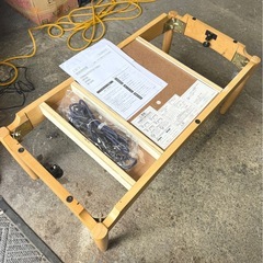 札幌市内配送可 20年製 unico TORNI ウニコ トルニ コタツ こたつテーブル W900 ヒーター動作確認済みの画像