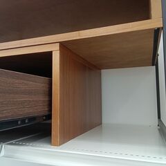 ★リユースのサカイ日立店★HJ8514  TV台 ダークブラウン H42×D40×W91-180 クリーニング済み の画像