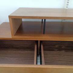 ★リユースのサカイ日立店★HJ8514  TV台 ダークブラウン H42×D40×W91-180 クリーニング済み の画像