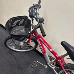 ジャンク　子供用自転車　赤　鍵無しの画像