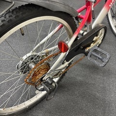 ジャンク　子供用自転車　赤　鍵無しの画像