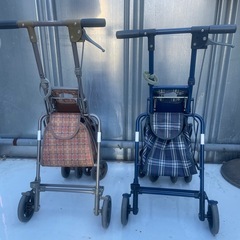 Sunny Walker 自走用車椅子 ネイビー チェック柄の画像