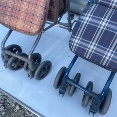 Sunny Walker 自走用車椅子 ネイビー チェック柄の画像