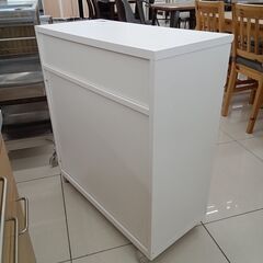 ★リユースのサカイ日立店★HJ8515  キャビネット ホワイト H84×D35×W75.5 クリーニング済み の画像