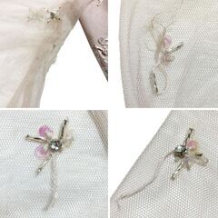 【ROBE de FLEURS / ローブドフルール】スカラップカットｘチュールスリーブミニキャバドレスの画像