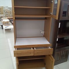 ★リユースのサカイ日立店★HJ8516 株式会社下関ユアサ建材 レンジボード ブラウン H180×D45×W80 クリーニング済み の画像