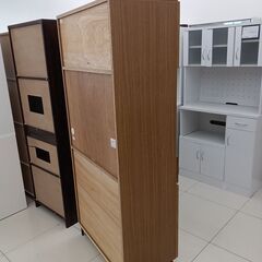 ★リユースのサカイ日立店★HJ8516 株式会社下関ユアサ建材 レンジボード ブラウン H180×D45×W80 クリーニング済み の画像