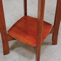 ≪zyt2619ジ≫ YOSHIKAWA/吉川 飾り台/花台 昭和レトロ/ヴィンテージ家具/葡萄園/アンティーク調/サイドテーブル/中古家具/リユースストレージ仙台 071126-02の画像