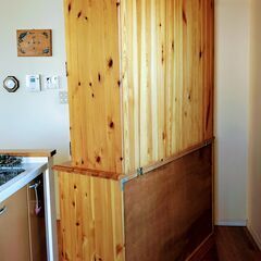 食器棚　カントリー調　天然木　の画像