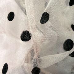 【ROBE de FLEURS / ローブドフルール】ドットチュールｘマキシキャバドレスの画像