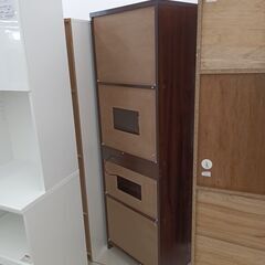 ★リユースのサカイ日立店★HJ8517  レンジボード ダークブラウン H182×D39.5×W57.5 クリーニング済み の画像