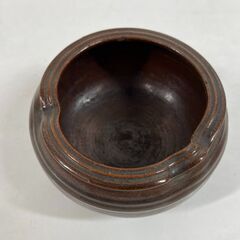 茶道具 淞雨園 建水 茶こぼし 陶器 茶器 幅15cm×奥行15cm×高さ8cmの画像