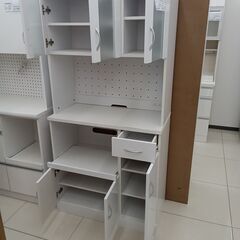 ★リユースのサカイ日立店★HJ8518  レンジボード ホワイト H177×D45×W90 クリーニング済み の画像