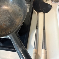 【きまりました】中華鍋　フライお玉付きの画像