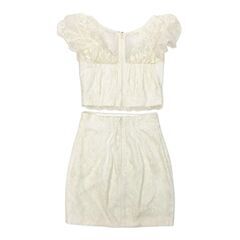 【ROBE de FLEURS / ローブドフルール】レース×バストチャームセットアップミニキャバドレスの画像