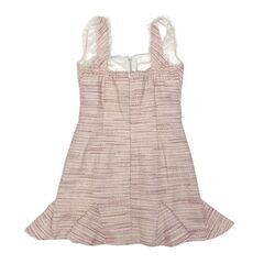 【ROBE de FLEURS / ローブドフルール】サマーツイードｘドットチュールミニキャバドレスの画像