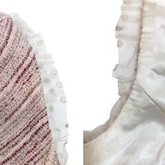 【ROBE de FLEURS / ローブドフルール】サマーツイードｘドットチュールミニキャバドレスの画像