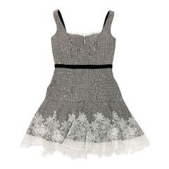 【ROBE de FLEURS / ローブドフルール】ギンガムチェックフレアミニキャバドレスの画像