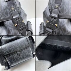 NR86　br6420tm　【Dior】ヒットザロード　バックパック　CDダイヤモンド　キャンバス×レザー　ブラック　1ESBA163CDPの画像