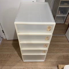 （12/16まで）無印良品 クローゼットケース(約幅44.5×奥行55)の画像