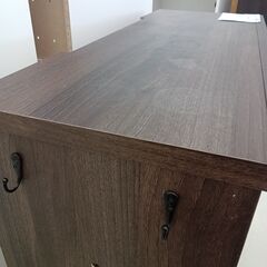 ★リユースのサカイ日立店★HJ8519  食器棚 ダークブラウン H77.5×D31×W79 クリーニング済み の画像