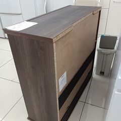 ★リユースのサカイ日立店★HJ8519  食器棚 ダークブラウン H77.5×D31×W79 クリーニング済み の画像