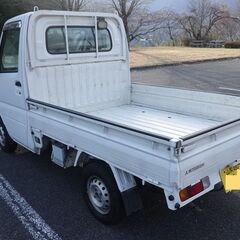 軽トラ：山梨北杜市から三菱ミニキャブトラック4WDパワステ／車検令９年12月まで91800kmタイミングベルト交換済み、タイヤ山有りスタットレス履いてます。の画像