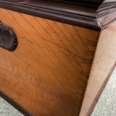木製 火鉢 長火鉢 茶道具 昭和レトロ アンティーク 引出 幅73cm×奥行41cm×高さ33cmの画像