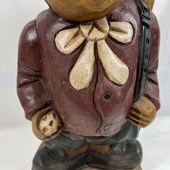 木製 木彫り 置物 ゴルフ 男性 インテリア オブジェ 幅24cm×奥行21cm×高さ51cm の画像