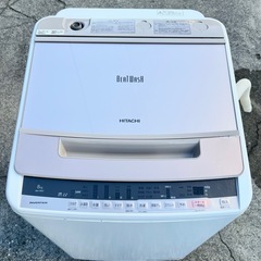 希少✨8.0kg洗濯機 HITACHI 2019年製の画像