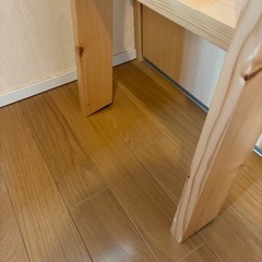 二段ベッドのはしご（木製）
の画像