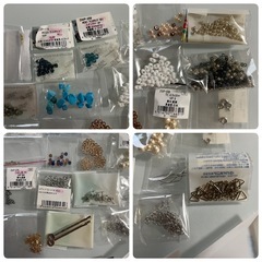 アクセサリー作成キット　ビーズ・工具・収納ケースなど　の画像