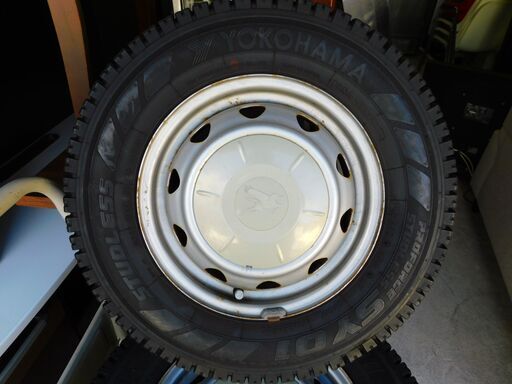 【JM909保管M】YOKOHAMA PROFORCE STUDLESS SY01 145R12 6PR LT ホイール付き スタッドレスタイヤ