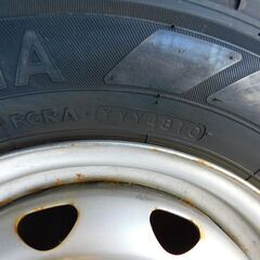 【JM909保管M】YOKOHAMA PROFORCE STUDLESS SY01 145R12 6PR LT ホイール付き スタッドレスタイヤの画像