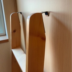 二段ベッドのはしご（木製）
の画像
