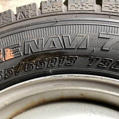 溝たっぷり　155/65R13 軽自動車　冬タイヤ　スタッドレスの画像