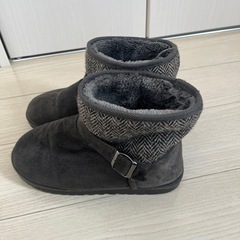 Harris Tweedムートンブーツ　LLの画像