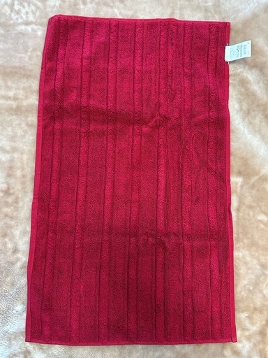 HERMES エルメス □種類 フェイスタオル □関連 バス用品 □カラー red