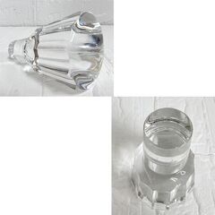 ☆CAMUS カミュ Baccarat バカラ 空きボトル 2点セット バカラクリスタル コニャック デキャンタ クリスタル ガラス 空瓶☆札幌市 白石店 の画像