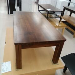 リユースのサカイ栃木店★ジモティ割あり★  テーブル 木目ブラウン W110×D55×H38 クリーニング済み TC11834の画像